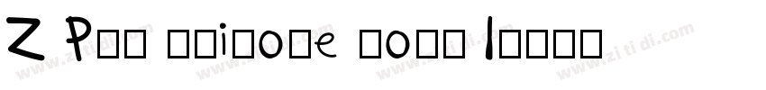 Z PKU Unicode Bold I字体转换